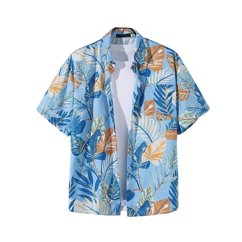 Summer Men's Hawaiian Travel Retro Short Sleeve Floral Shirt Casual Loose Handsome Seaside Beach Vacation Flower Shirt Jacket
Summer Men's Hawaiian Travel Retro Short Sleeve Floral Shirt Casual Loose Handsome Seaside Beach Vacation Flower Shirt Jacket