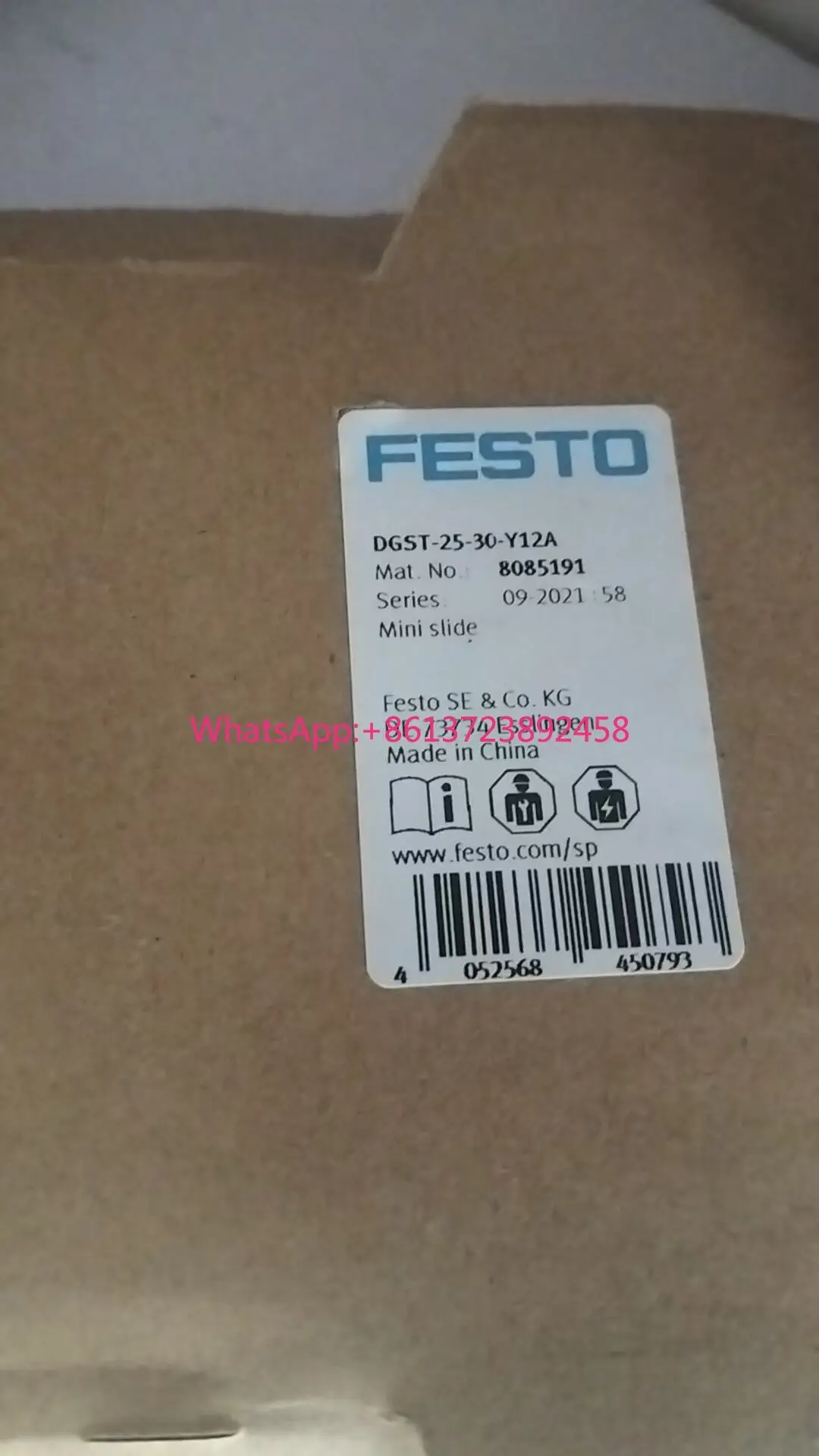 Festo DGST-25-30-Y12A brand new original genuine, model 8085191 high quality
Festo DGST-25-30-Y12A brand new original genuine, model 8085191 high quality