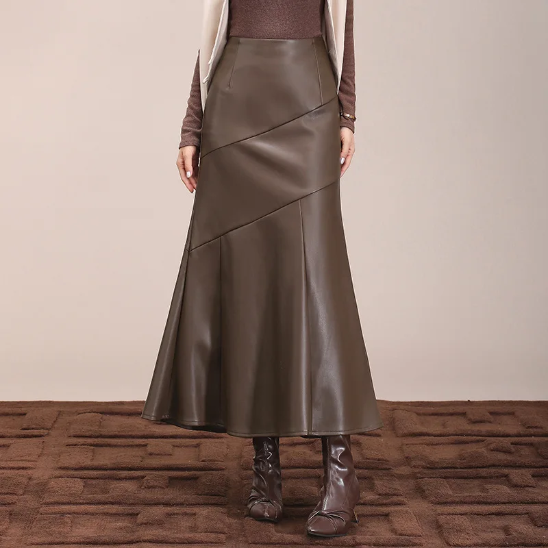 Fashion Fishtail Splicing Skirt Women's 2025 Autumn Winter New High Waist One-step Midi Skirt
Fashion Fishtail Splicing Skirt Women's 2025 Autumn Winter New High Waist One-step Midi Skirt