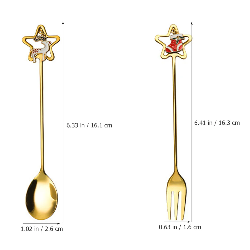 1Set Christmas Tableware Stainless Steel Spoon Fork Set Ergonomic Design for Home Hotel Cafe Use Christmas Spoon Fork
1Set Christmas Tableware Stainless Steel Spoon Fork Set Ergonomic Design for Home Hotel Cafe Use Christmas Spoon Fork
