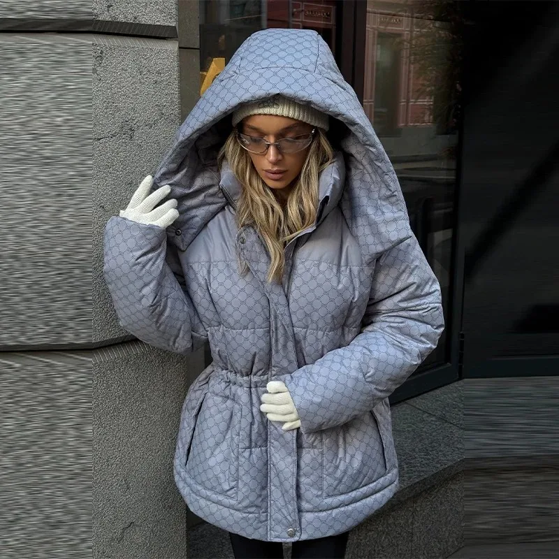 Women's Printed Hooded Cotton Padded Coat Zipper Winter Warm Clothing Commuter Female Coat Women's New Fashion Clothes
Women's Printed Hooded Cotton Padded Coat Zipper Winter Warm Clothing Commuter Female Coat Women's New Fashion Clothes