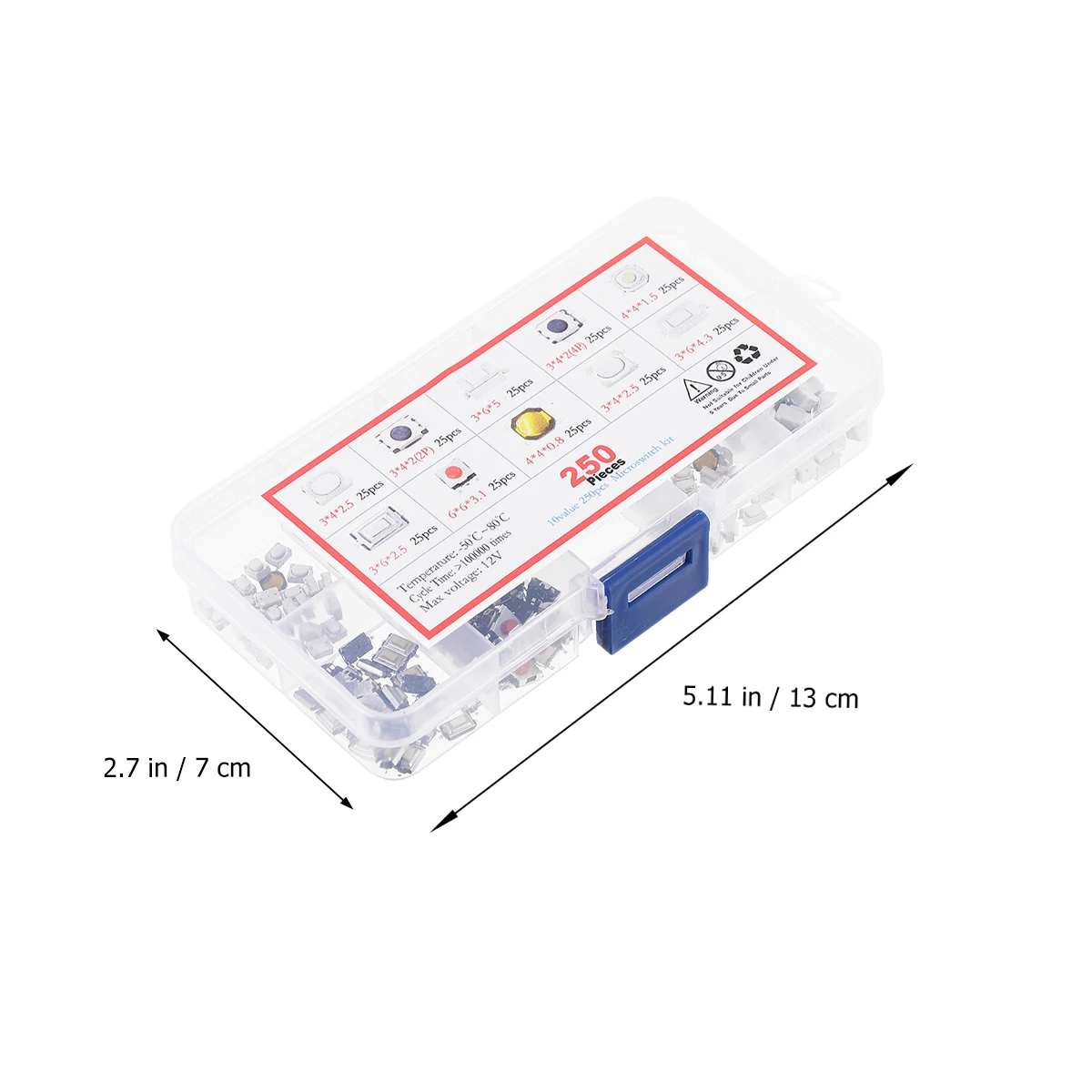 250pcs Remote Control Key Switch Tactile Push Button Momentary Miniature Circuit Connectors Storage Accessories
250pcs Remote Control Key Switch Tactile Push Button Momentary Miniature Circuit Connectors Storage Accessories