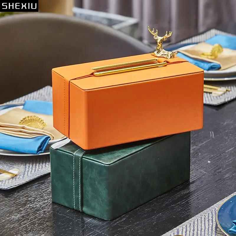 American Square Leather Tissue Box Living Room Decoration Removable Storage Art Brass Deer Kitchen
American Square Leather Tissue Box Living Room Decoration Removable Storage Art Brass Deer Kitchen