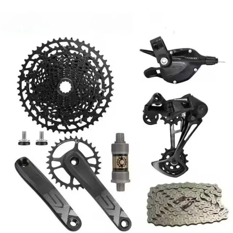 SX Eagle 12-Speed Mountain Bike Groupset DUB Boost, XG-1210 Cassette & X1 Crankset for Shimano HG Freehub
SX Eagle 12-Speed Mountain Bike Groupset DUB Boost, XG-1210 Cassette & X1 Crankset for Shimano HG Freehub