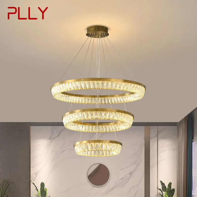 PLLY Nordic Crystal Pendant Light Led Modern Rings Luxury Creative Chandelier Lamp For Living Dining Room Villa Decor
PLLY Nordic Crystal Pendant Light Led Modern Rings Luxury Creative Chandelier Lamp For Living Dining Room Villa Decor