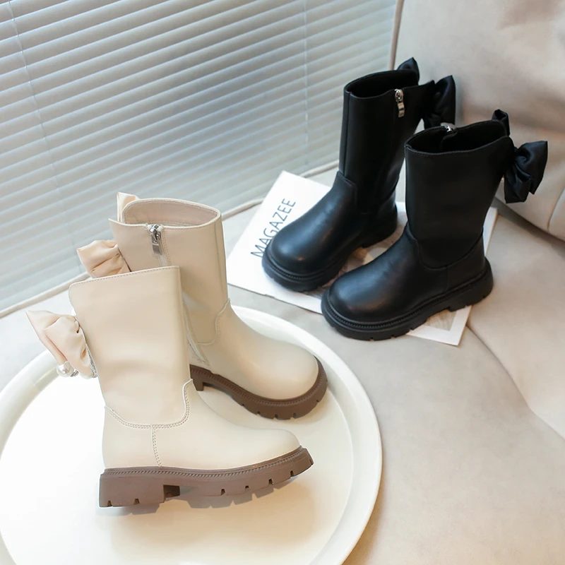 Kids Princess Leather Boots with Big Bow 2025 New Kids' Fashion Winter Cute Girls' Mid-Calf Boots Winter Shoe for Girl Kids
Kids Princess Leather Boots with Big Bow 2025 New Kids' Fashion Winter Cute Girls' Mid-Calf Boots Winter Shoe for Girl Kids