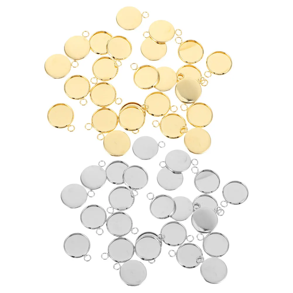 50pcs Gem Bottom Drag Pendant Accessories Stainless Steel DIY Pendant Trays Bracelet Earrings Necklace Blanks Durable for Chain
50pcs Gem Bottom Drag Pendant Accessories Stainless Steel DIY Pendant Trays Bracelet Earrings Necklace Blanks Durable for Chain