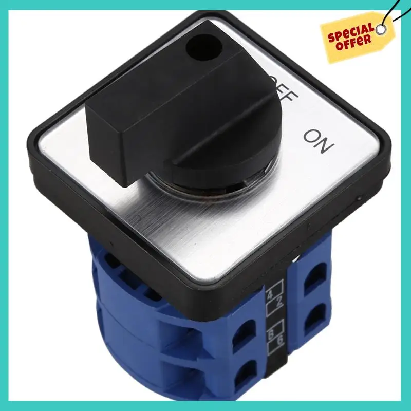 -ABHW 3X AC660V 25A 2-полюсный 3-позиционный мгновенный пластиковый поворотный переключатель синий + черный
-ABHW 3X AC660V 25A 2-полюсный 3-позиционный мгновенный пластиковый поворотный переключатель синий + черный