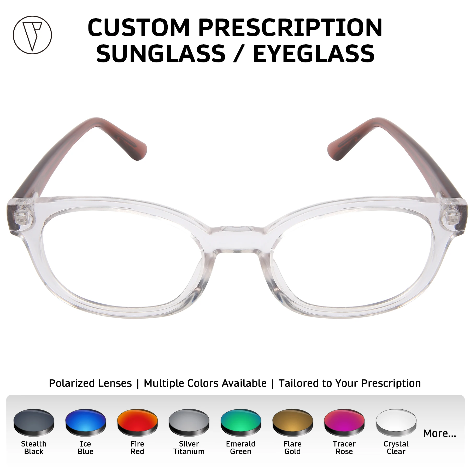 ONDEX Custom Prescription Sunglasses/Eyeglasses,Stylish UV400 Polarized Lenses,Photochromic Lens,Personalized Power-1.00 to-8.50
ONDEX Custom Prescription Sunglasses/Eyeglasses,Stylish UV400 Polarized Lenses,Photochromic Lens,Personalized Power-1.00 to-8.50
