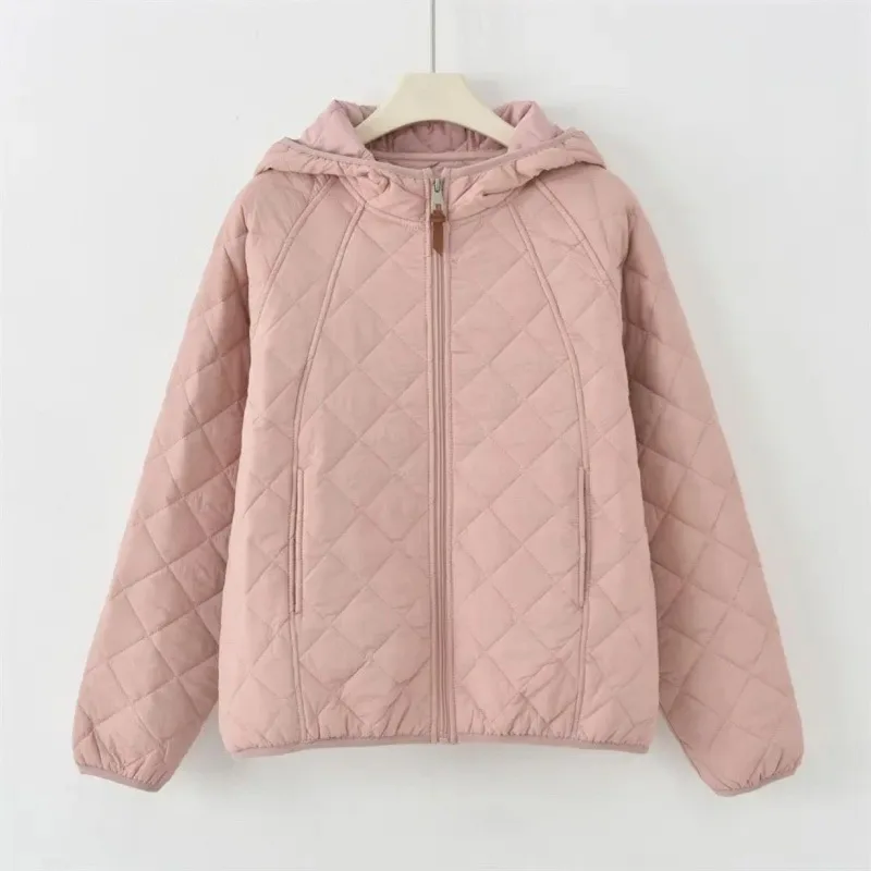 Новинка 2025, легкое осенне-зимнее пуховое пальто с хлопковой подкладкой, женская куртка, теплая свободная повседневная женская одежда с капюшоном
Новинка 2025, легкое осенне-зимнее пуховое пальто с хлопковой подкладкой, женская куртка, теплая свободная повседневная женская одежда с капюшоном