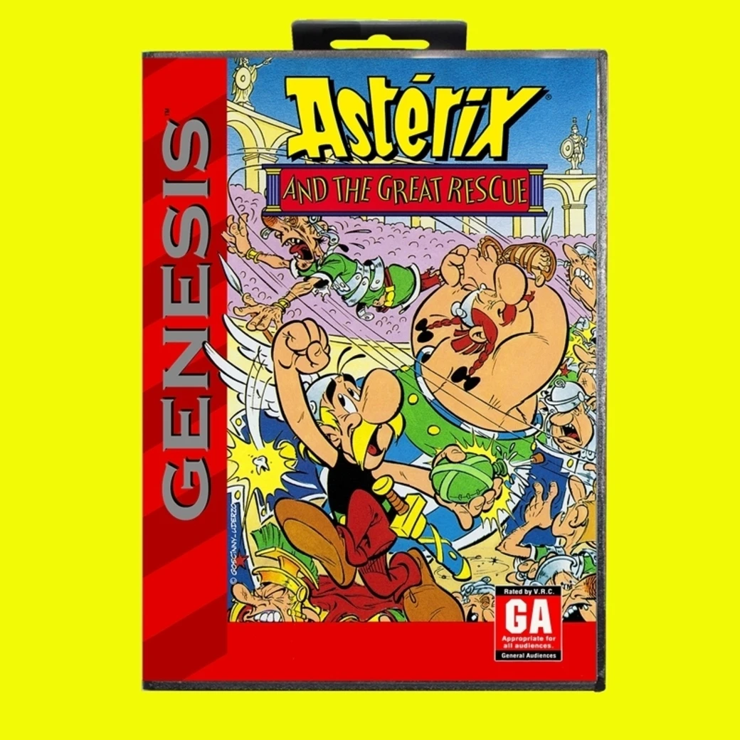 Hot Sale Asterix And The Great Rescue MD Game Card 16 Bit USA Cover for Sega Megadrive Genesis Video Game Console Cartridge
Hot Sale Asterix And The Great Rescue MD Game Card 16 Bit USA Cover for Sega Megadrive Genesis Video Game Console Cartridge