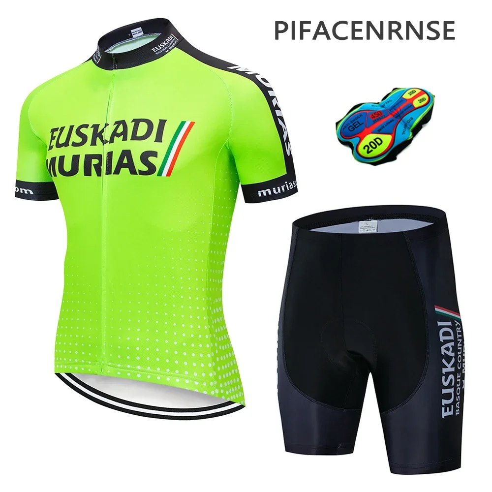 EUSKADI Cycling Sets Bike uniform Summer Cycling Jersey Set Road Bicycle Jerseys MTB Bicycle Wear Breathable Cycling Clothing
EUSKADI Cycling Sets Bike uniform Summer Cycling Jersey Set Road Bicycle Jerseys MTB Bicycle Wear Breathable Cycling Clothing