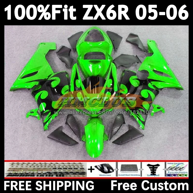 Injection Body For KAWASAKI NINJA ZX-636 ZX-6R green flames 2005 2006 156No.78 ZX600 ZX 636 6R ZX636 ZX-600 ZX6R 05 06 Fairings
Injection Body For KAWASAKI NINJA ZX-636 ZX-6R green flames 2005 2006 156No.78 ZX600 ZX 636 6R ZX636 ZX-600 ZX6R 05 06 Fairings