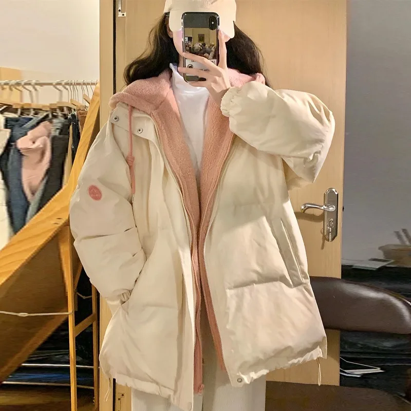 Женское пуховое хлопковое дэт Thiened Oversize, свободная верхняя одежда, весна 202, вязаное пальто из двух предметов, искусственное пальто
Женское пуховое хлопковое дэт Thiened Oversize, свободная верхняя одежда, весна 202, вязаное пальто из двух предметов, искусственное пальто