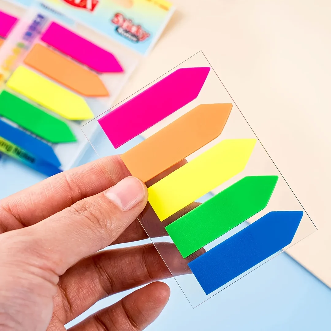Multicolor Arrow-Shaped Semi-Transparent Page Marker,Waterproof Writable Self-Adhesive Index Flags for School Office and Planner
Multicolor Arrow-Shaped Semi-Transparent Page Marker,Waterproof Writable Self-Adhesive Index Flags for School Office and Planner