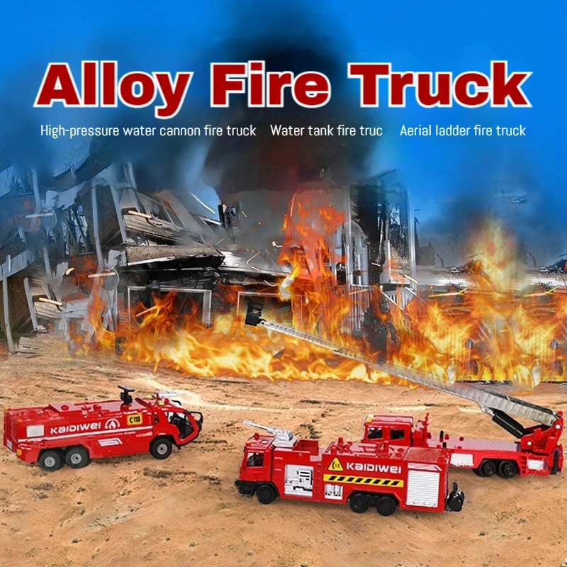 Alloy Fire Truck Toy Set with Water Tank Ladder High Pressure Spray Rescue Vehicle Firefighting Model Educational Toy for Kids
Alloy Fire Truck Toy Set with Water Tank Ladder High Pressure Spray Rescue Vehicle Firefighting Model Educational Toy for Kids
