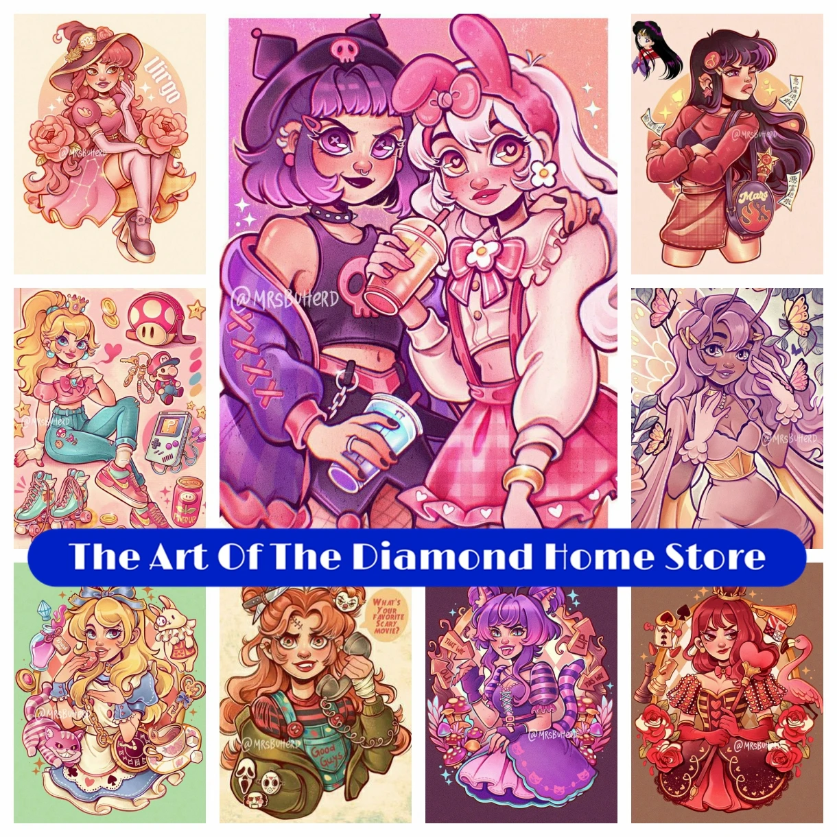 AB Diamond Painting Embroidery Cartoon Cute Girl Cross Stitch Fantasy Witch Mosaic Picture Handicraft Home Decor Children's Gift
AB Diamond Painting Embroidery Cartoon Cute Girl Cross Stitch Fantasy Witch Mosaic Picture Handicraft Home Decor Children's Gift