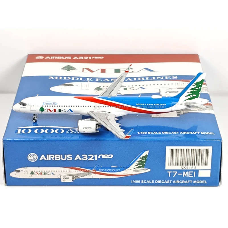JC Wings Diecast 1/400 Scale XX4477 Middle East Airlines A321neo T7-ME3 Alloy Aircraft Model Toy Collectible Ornament Decoration
JC Wings Diecast 1/400 Scale XX4477 Middle East Airlines A321neo T7-ME3 Alloy Aircraft Model Toy Collectible Ornament Decoration