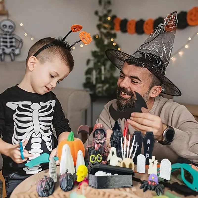 Pack of 20 Tiny Halloween Figurines with Exchangeable Arrangements for Creative Seasonal Home Decorations 87HA
Pack of 20 Tiny Halloween Figurines with Exchangeable Arrangements for Creative Seasonal Home Decorations 87HA