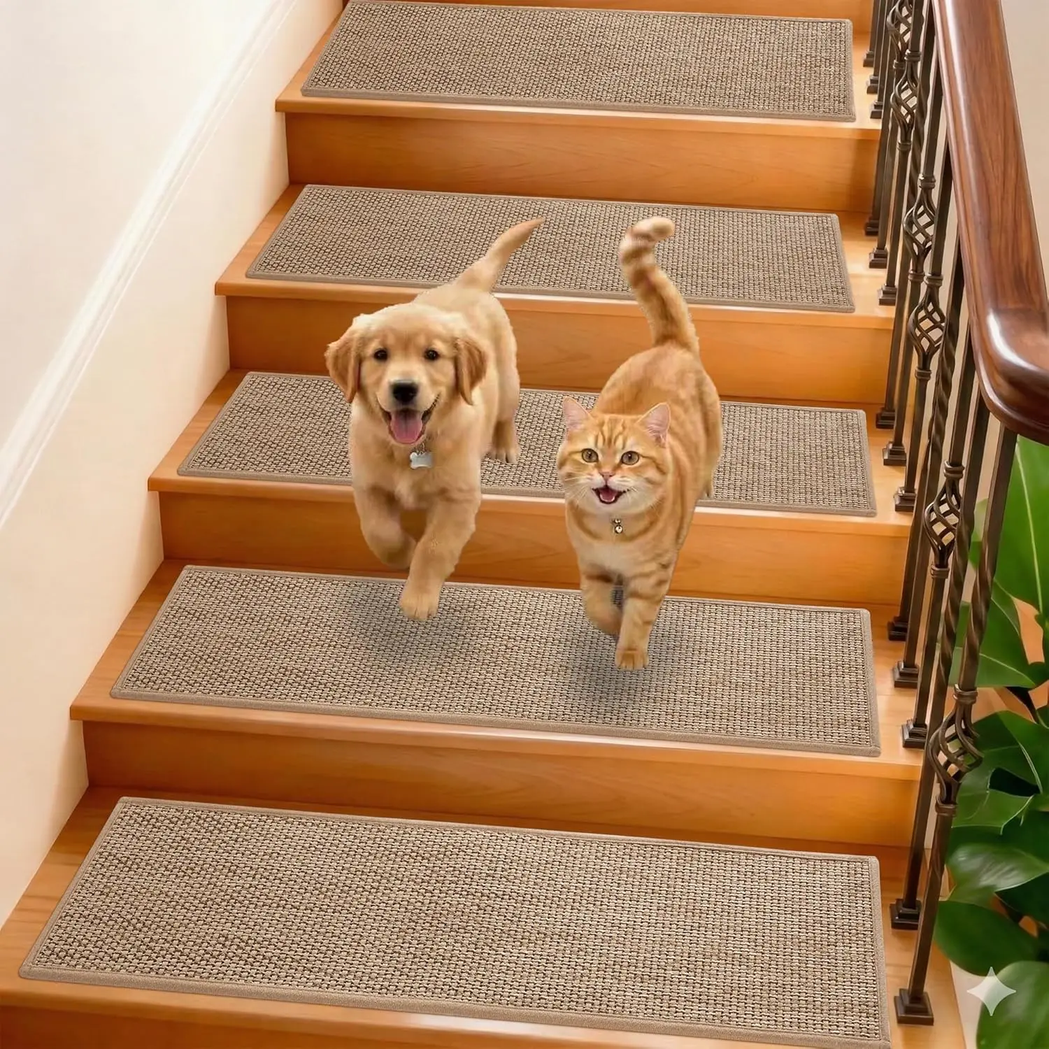 Upgraded Self-Adhesive Non-Slip Stair Treads, 30x8 Inch, 15pcs Reusable Indoor Carpet for Wooden Steps
Upgraded Self-Adhesive Non-Slip Stair Treads, 30x8 Inch, 15pcs Reusable Indoor Carpet for Wooden Steps