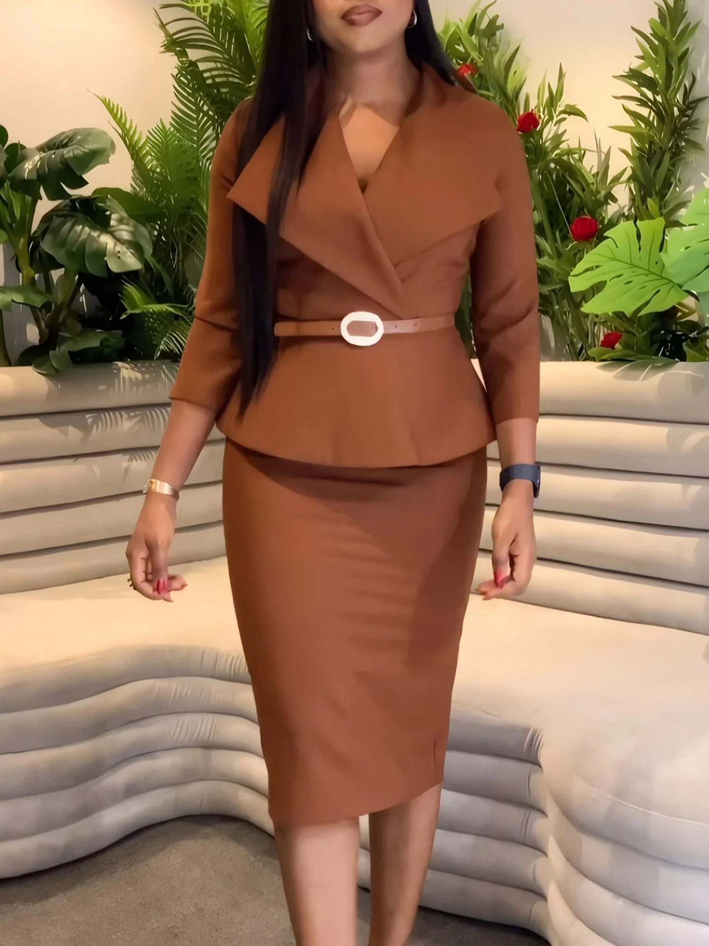Autumn Winter Fashion Office Ladies Dress Women Elegant V-neck Long Sleeved Patchwork Belt Pencil Dress Women
Autumn Winter Fashion Office Ladies Dress Women Elegant V-neck Long Sleeved Patchwork Belt Pencil Dress Women