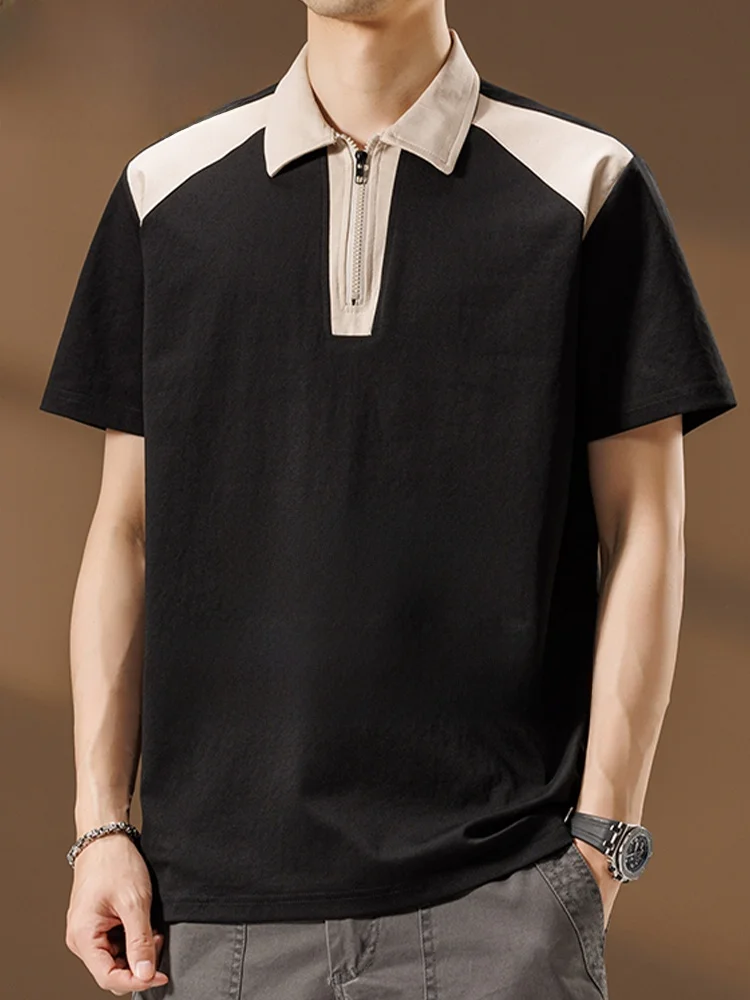 Мужская летняя футболка MoChao большого размера с коротким рукавом на молнии, новый тренд, свободный крой, цветные блоки, воротник, повседневная одежда
Мужская летняя футболка MoChao большого размера с коротким рукавом на молнии, новый тренд, свободный крой, цветные блоки, воротник, повседневная одежда