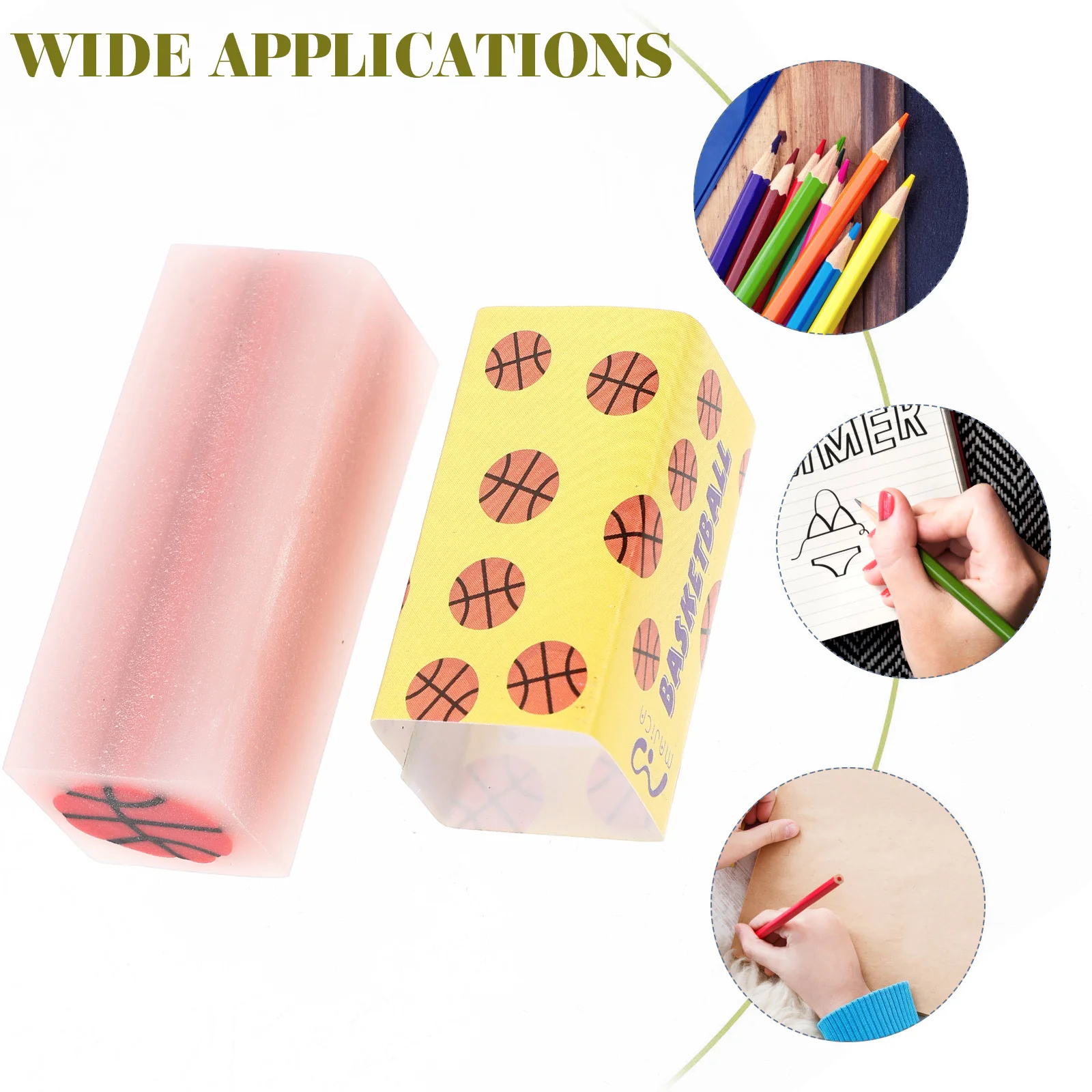 12Pcs Cute Ball Erasers PVC School Supplies for Children Adorable Cartoon Design Long Lasting Study Accessories
12Pcs Cute Ball Erasers PVC School Supplies for Children Adorable Cartoon Design Long Lasting Study Accessories