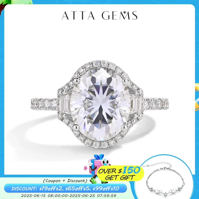 ATTAGEMS Oval Cut 5CT Moissanite Solitaire Ring for Women D Color Pure 10K 14K 18K Gold Diamond Ring S925 Sliver Wedding Jewelry
ATTAGEMS Oval Cut 5CT Moissanite Solitaire Ring for Women D Color Pure 10K 14K 18K Gold Diamond Ring S925 Sliver Wedding Jewelry