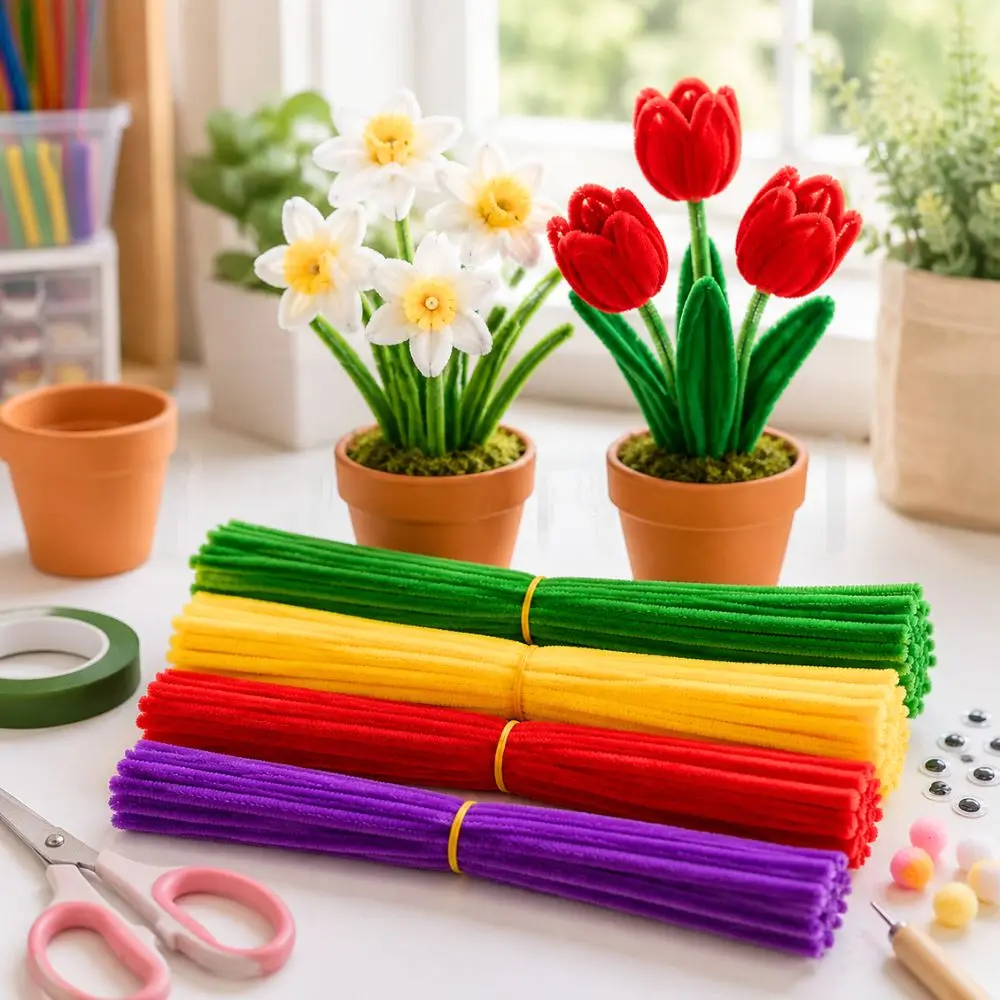 59/136/318pcs Multicolor Pipe Cleaners Chenille Stems DIY Flower Handmade Craft Kids Art Supplies YMY
59/136/318pcs Multicolor Pipe Cleaners Chenille Stems DIY Flower Handmade Craft Kids Art Supplies YMY