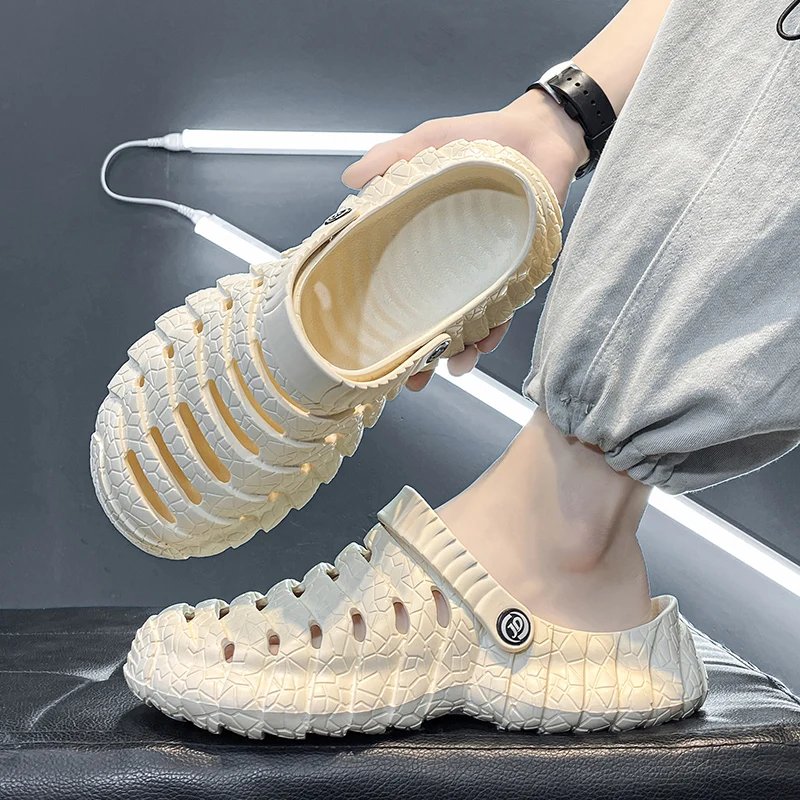 Men's Driving Anti-slip Sandals Casual Two-use Slippers Summer Outdoor Sports Open-toe Hollow out Leisure Beach Shoes
Men's Driving Anti-slip Sandals Casual Two-use Slippers Summer Outdoor Sports Open-toe Hollow out Leisure Beach Shoes
