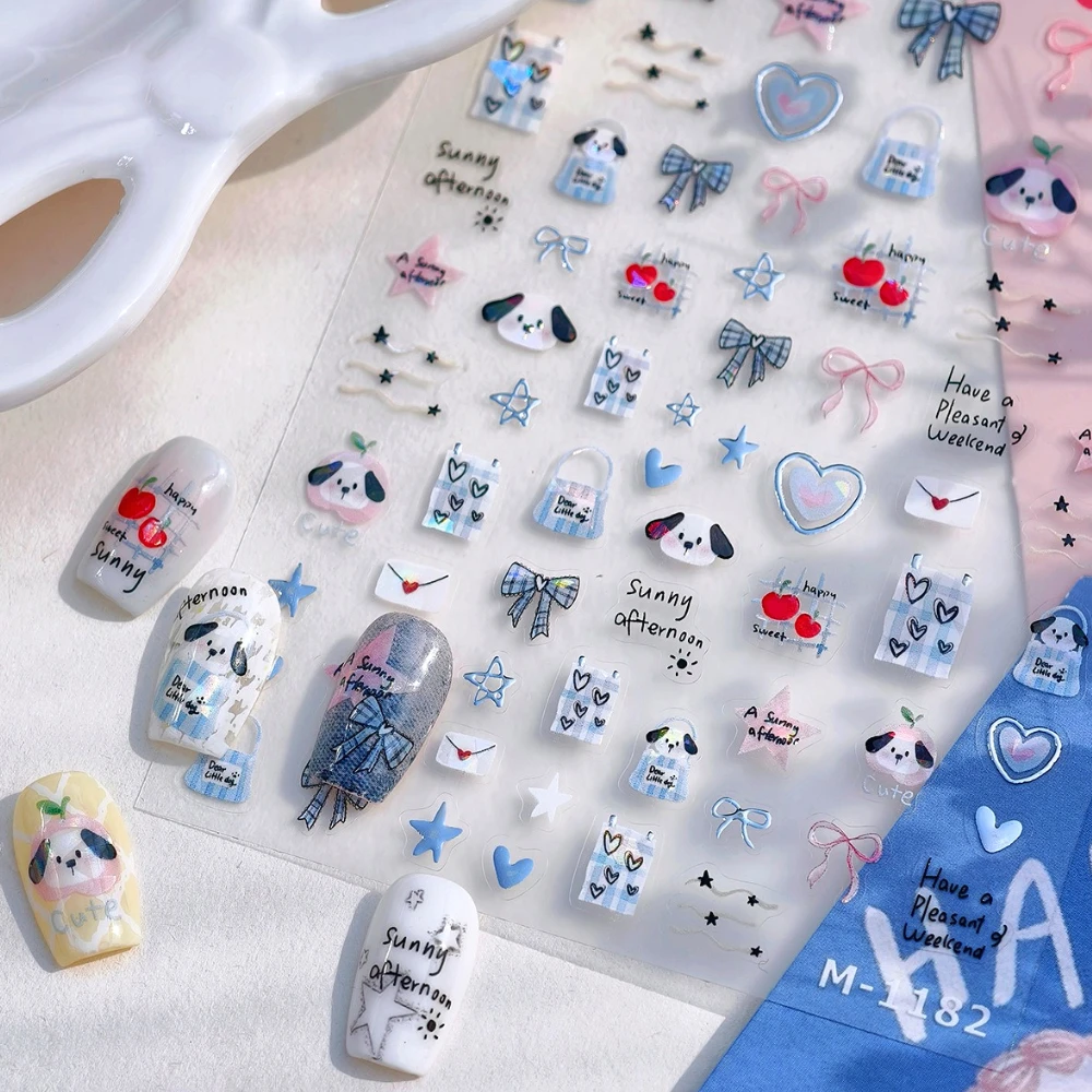 Puppy Bowknot Stars Love Shiny Cartoon Cute Graffit 3D Self Adhesive Nail Art Stickers Dog Cat Rabbit Lovely Manicure Decals
Puppy Bowknot Stars Love Shiny Cartoon Cute Graffit 3D Self Adhesive Nail Art Stickers Dog Cat Rabbit Lovely Manicure Decals