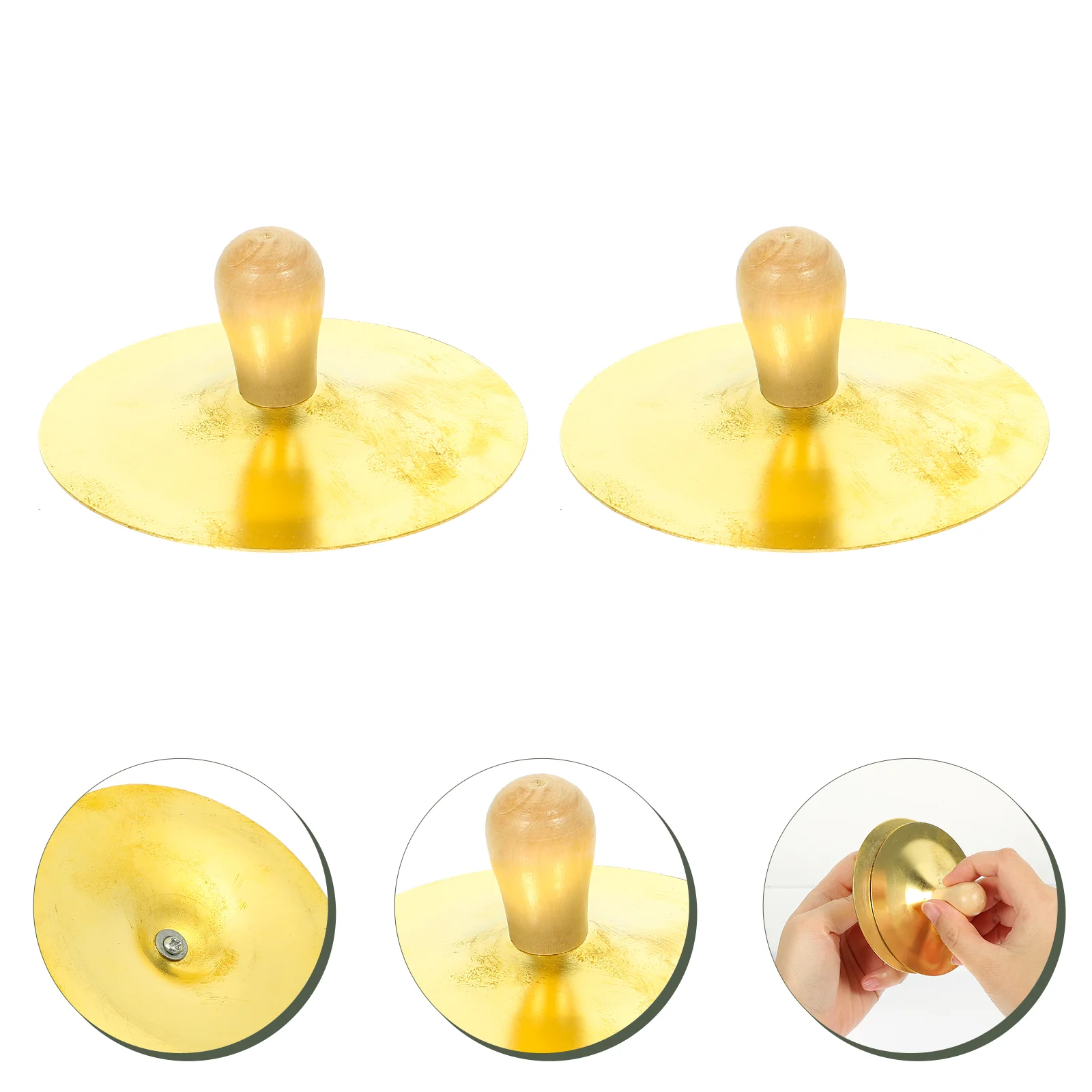 2 Pcs 10cm Copper Cymbal Finger Cymbals Instruments Small Hand Children Percussion Props
2 Pcs 10cm Copper Cymbal Finger Cymbals Instruments Small Hand Children Percussion Props