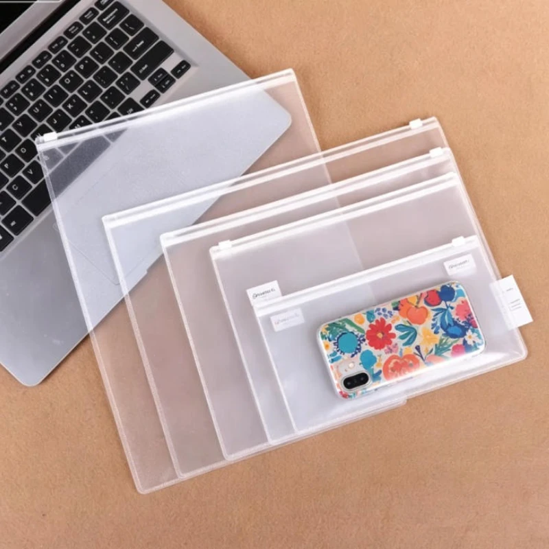 Frosted Transparent Zipper File Bag A4 A5 A6 Waterproof Large Capacity Document Pouch for School Office Exam
Frosted Transparent Zipper File Bag A4 A5 A6 Waterproof Large Capacity Document Pouch for School Office Exam