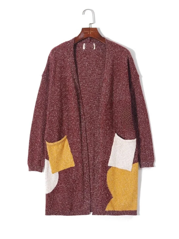 Fashionable Versatile Simple Elegance Mid-Length V-Neck Long Sleeve Sweater Cardigan Spring Autumn Korean Style Commute Style
Fashionable Versatile Simple Elegance Mid-Length V-Neck Long Sleeve Sweater Cardigan Spring Autumn Korean Style Commute Style