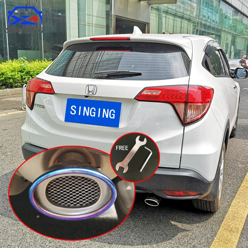 SINGING accessoir de muffler end pipe exhaust for car tip Stainless Steel Tail decoration parts For 2014-2016 2021 Honda HRV BRV
SINGING accessoir de muffler end pipe exhaust for car tip Stainless Steel Tail decoration parts For 2014-2016 2021 Honda HRV BRV