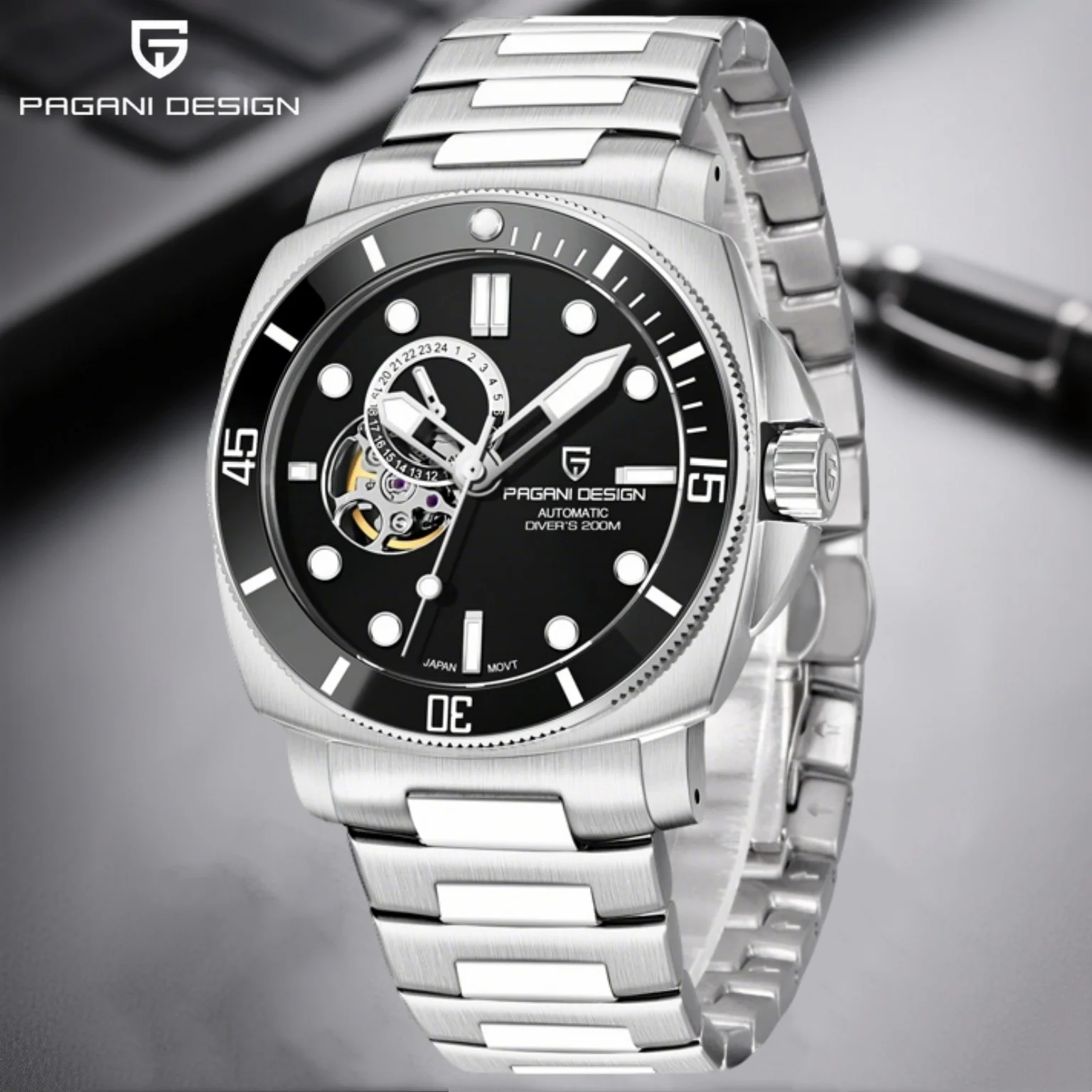 PAGANI DESIGN 2025 New Men's Mechanical Watch NH39 43mm PD1736 Sapphire Crystal Sainless Steel Waterproof 200m Reloj Hombre
PAGANI DESIGN 2025 New Men's Mechanical Watch NH39 43mm PD1736 Sapphire Crystal Sainless Steel Waterproof 200m Reloj Hombre