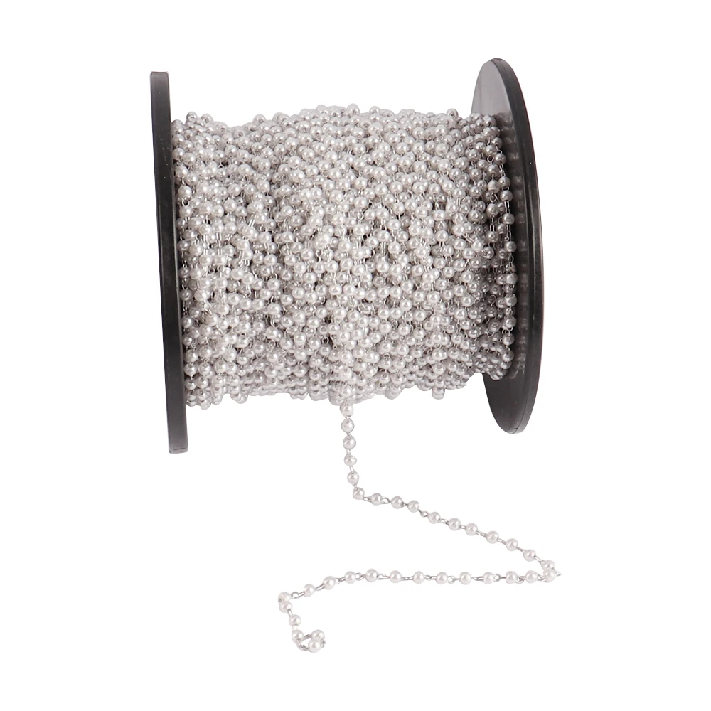 1 Meter Stainless Steel Imitation Pearls Chain Accessories Glass Beads Chains for DIY Jewelry Necklace Making Findings Supplies
1 Meter Stainless Steel Imitation Pearls Chain Accessories Glass Beads Chains for DIY Jewelry Necklace Making Findings Supplies