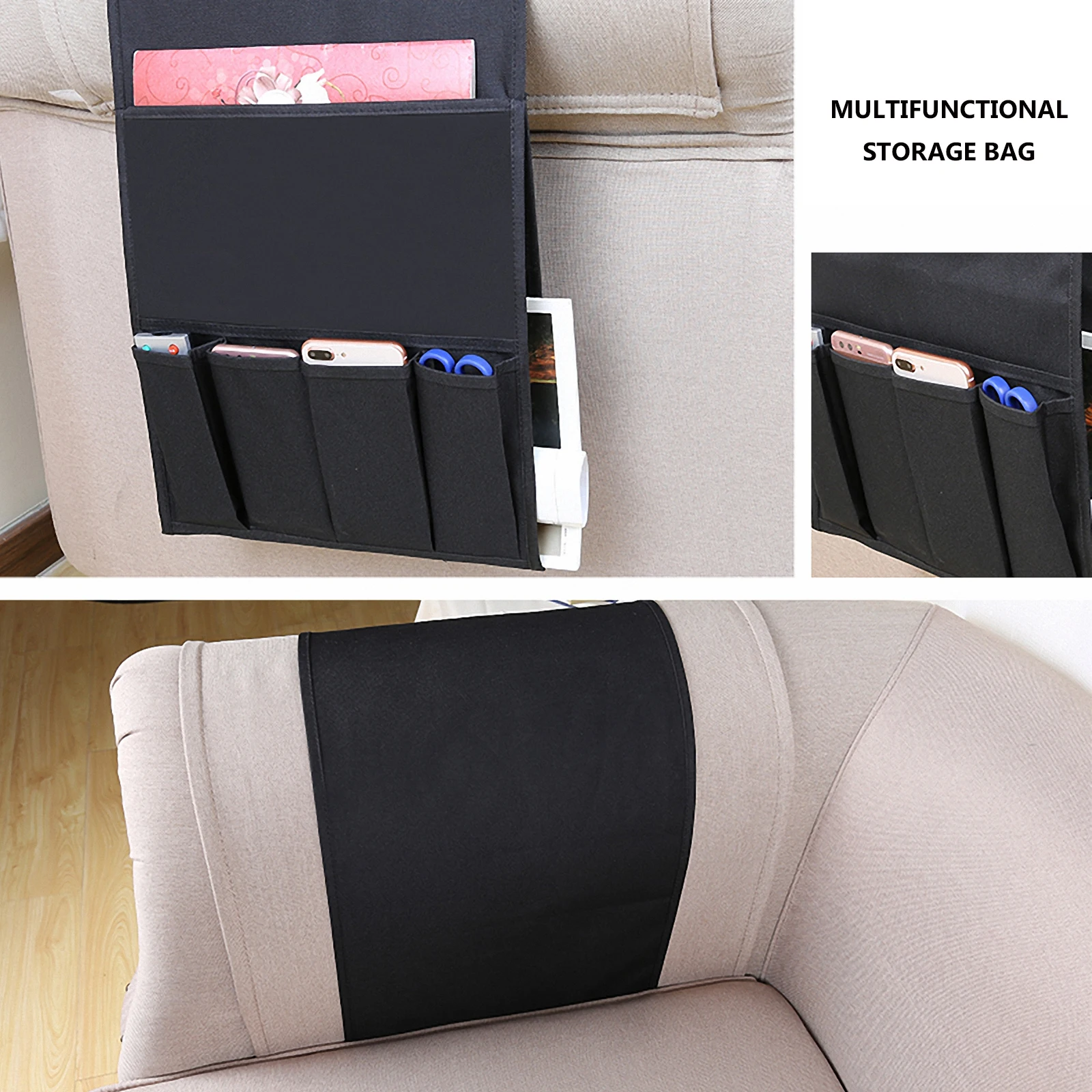 Bedside Storage Bag Easy Clean Pouch Chair Armrest Phone Holder Sofa Organizer Oxford Cloth
Bedside Storage Bag Easy Clean Pouch Chair Armrest Phone Holder Sofa Organizer Oxford Cloth