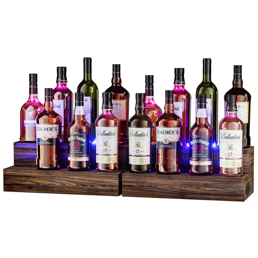 Lighted Bottle Display Shelf, 2 Pack Bar Shelf, Tabletop Wine Rack, Coffee Syrup Organizer, Home Bar Stand for Liquor Bottles,
Lighted Bottle Display Shelf, 2 Pack Bar Shelf, Tabletop Wine Rack, Coffee Syrup Organizer, Home Bar Stand for Liquor Bottles,