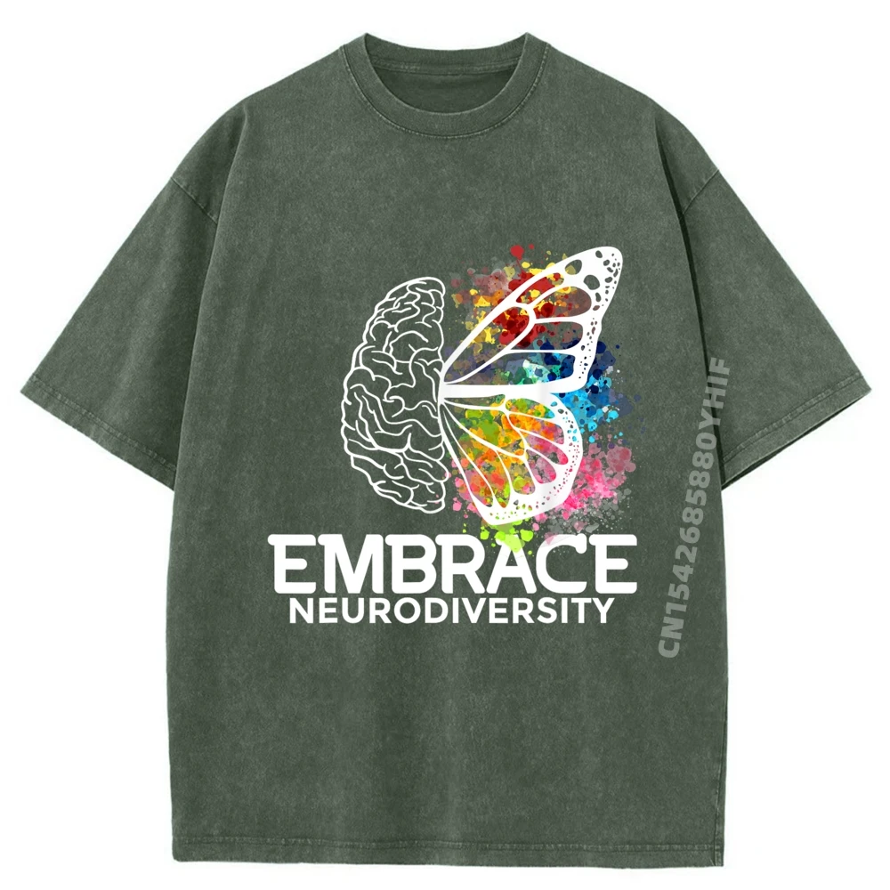 Tops & Tees Streetwear Comfortable Women's T-shirts Women Embrace Neurodiversity adhd awareness Leisure Tees Funny Washed Shirt
Tops & Tees Streetwear Comfortable Women's T-shirts Women Embrace Neurodiversity adhd awareness Leisure Tees Funny Washed Shirt
