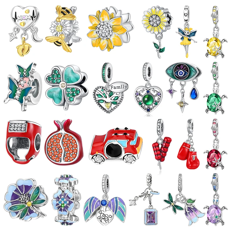 Dangle Charms 925 Sterling Silver Beads Car Sea Turtle Flower Fairy Fit Original Bracelet Necklace Making Jewelry Gift
Dangle Charms 925 Sterling Silver Beads Car Sea Turtle Flower Fairy Fit Original Bracelet Necklace Making Jewelry Gift