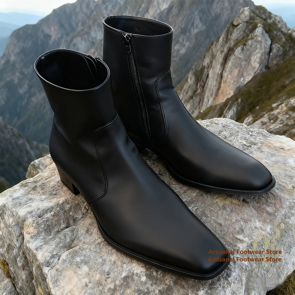 Chelsea Boots for Men Autumn Pointy Toe Side Zipper High-Top Men's Boots Vintage Stylish Boots Top Quality Handmade Men Shoes
Chelsea Boots for Men Autumn Pointy Toe Side Zipper High-Top Men's Boots Vintage Stylish Boots Top Quality Handmade Men Shoes