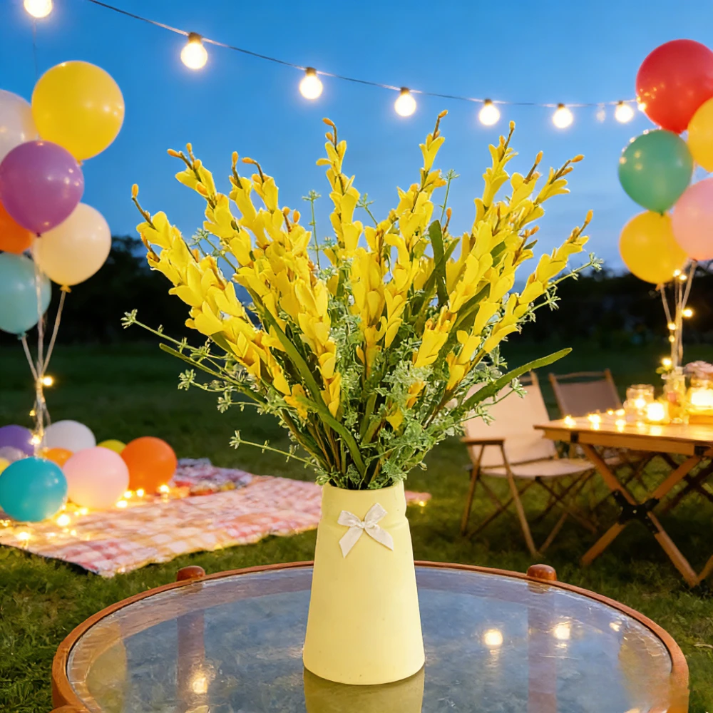 Artificial Pink White Summer Flowers Fake Branch for Home Wedding TableDecor Faux Floral Stems Green Foliage Freesia FlowerDecor
Artificial Pink White Summer Flowers Fake Branch for Home Wedding TableDecor Faux Floral Stems Green Foliage Freesia FlowerDecor