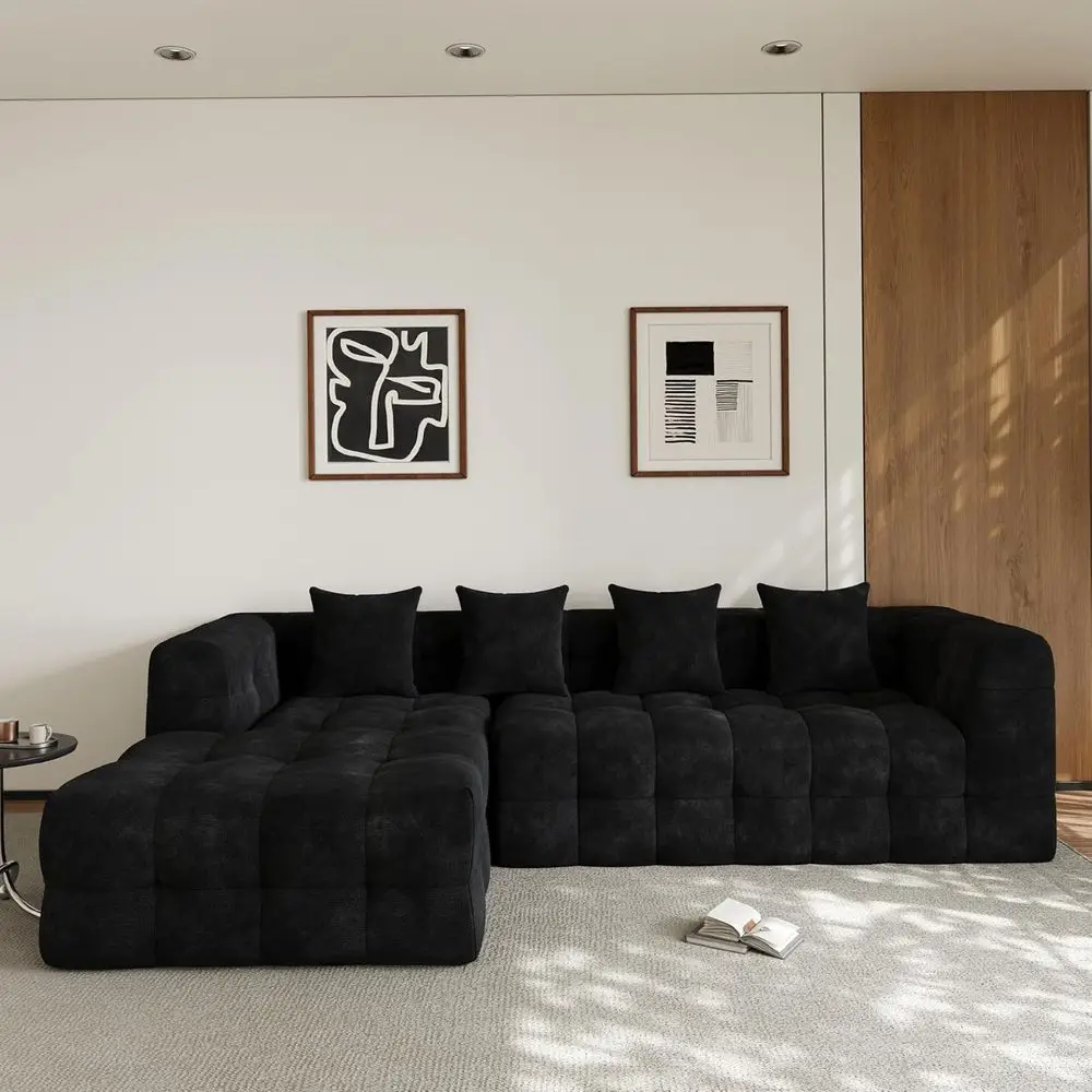 Oversized U-Shape Sectional Sofa with Deep Seating and 4 Throw Pillows for Living Room
Oversized U-Shape Sectional Sofa with Deep Seating and 4 Throw Pillows for Living Room