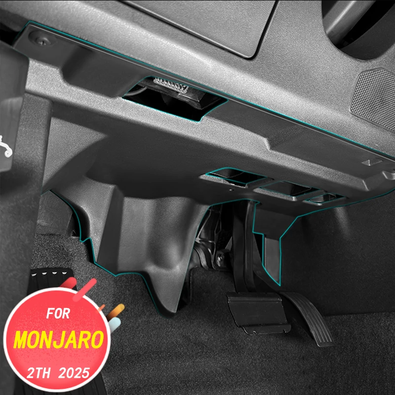 Car interior decoration accessories, driver's bottom anti kick panel, protective plate for GEELY Monjaro 2th 2025
Car interior decoration accessories, driver's bottom anti kick panel, protective plate for GEELY Monjaro 2th 2025