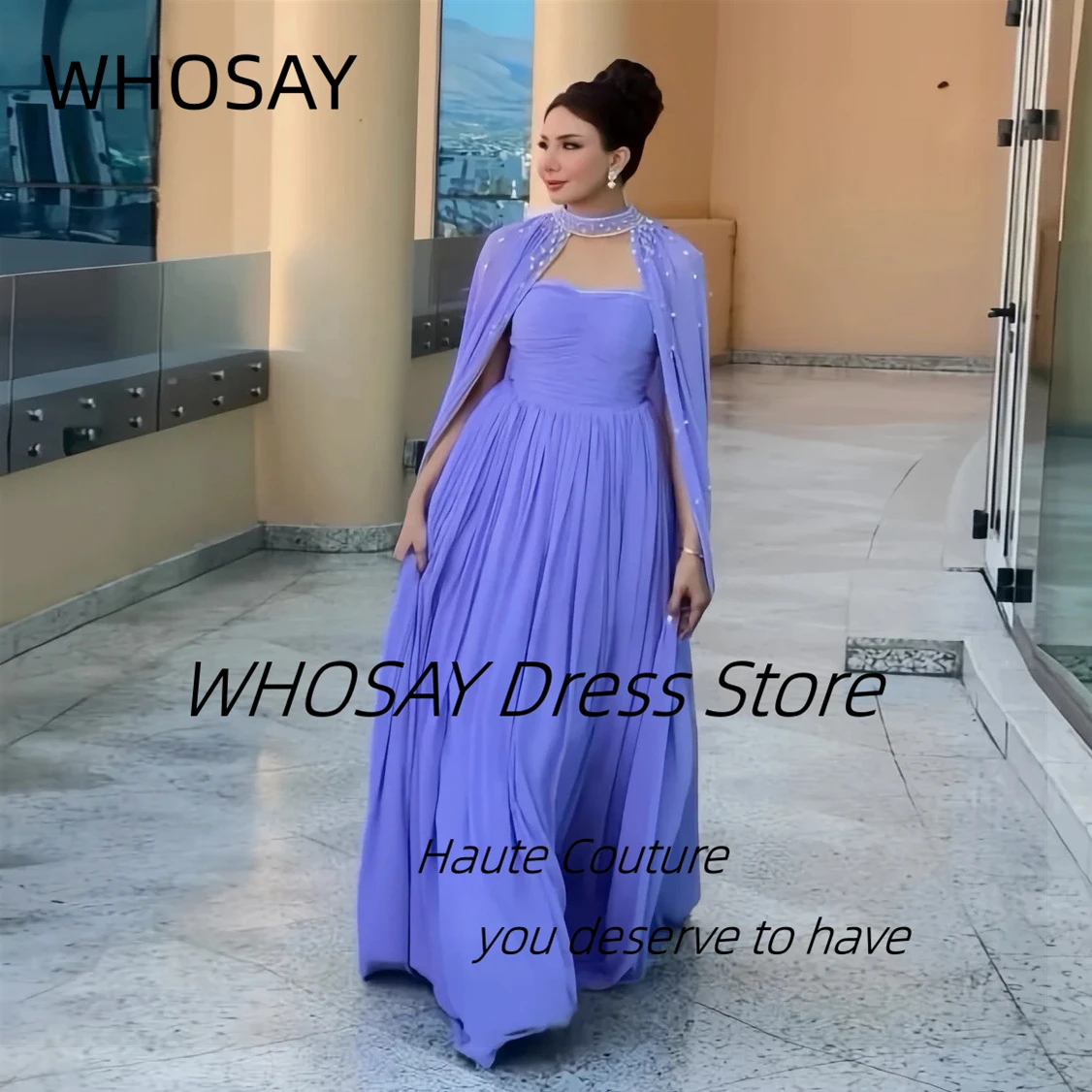 WHOSAY Plus Size Evening Dresses Customized Beading Long Shawls Prom Dress Sweetheart Ruched Floor Length Formal Party Gowns
WHOSAY Plus Size Evening Dresses Customized Beading Long Shawls Prom Dress Sweetheart Ruched Floor Length Formal Party Gowns