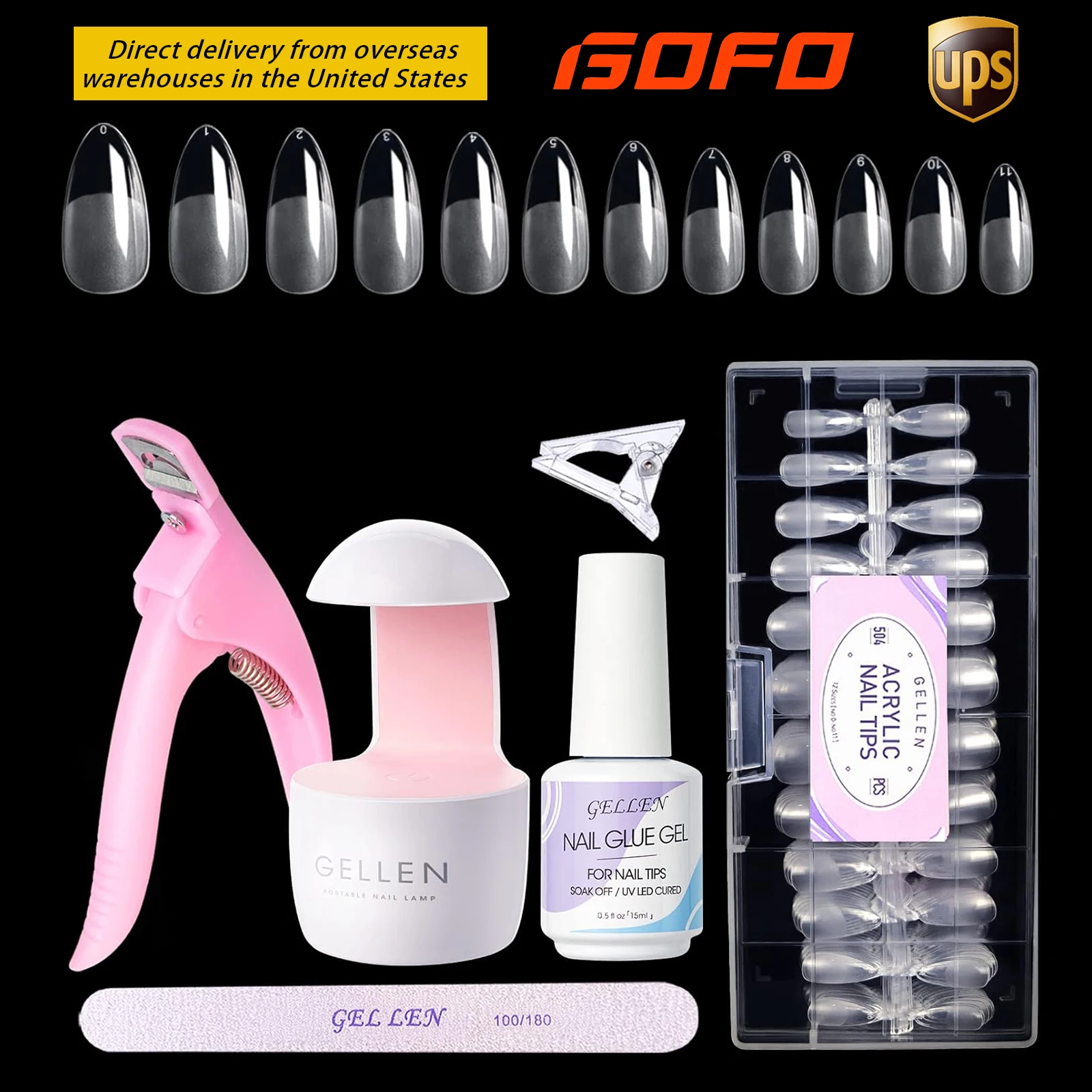 GELLEN 504 Pcs Acrylic Nail Kit Professional Set UV LED Lamp Coffin Short False Nails Tips Glue Full Cover Extensions Art Tools
GELLEN 504 Pcs Acrylic Nail Kit Professional Set UV LED Lamp Coffin Short False Nails Tips Glue Full Cover Extensions Art Tools