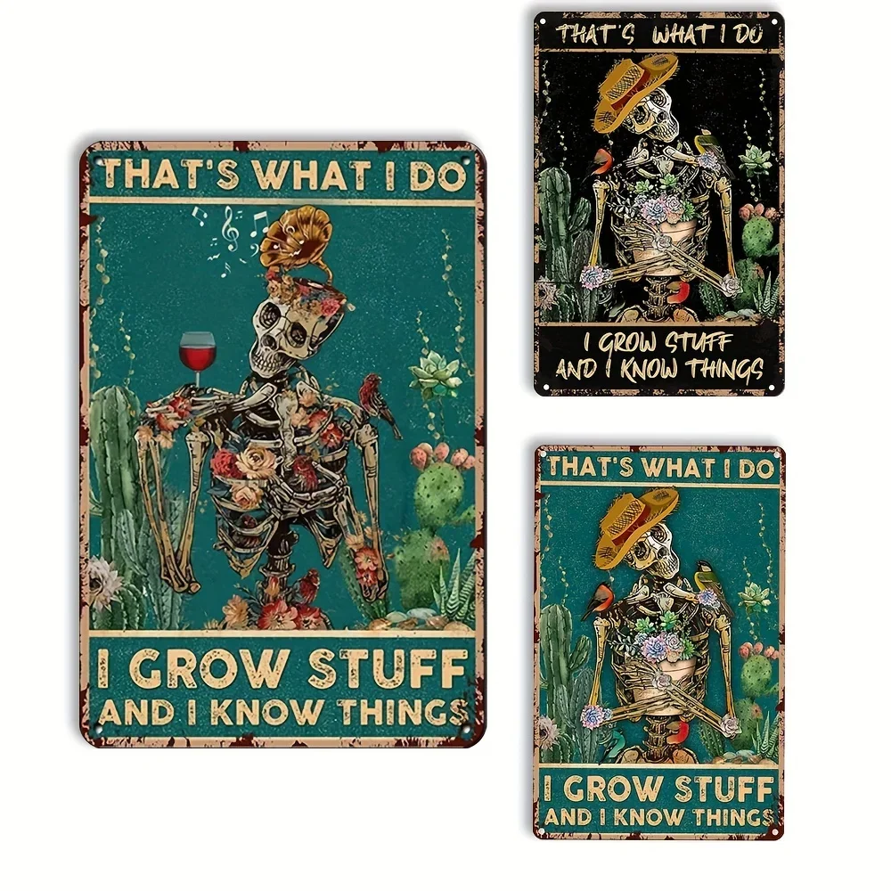 Retro That's What I Do Grow Stuff and Know Things Skeleton Cactus Garden Metal Sign Decor Wall Art Poster for Kitchen Home Decor
Retro That's What I Do Grow Stuff and Know Things Skeleton Cactus Garden Metal Sign Decor Wall Art Poster for Kitchen Home Decor