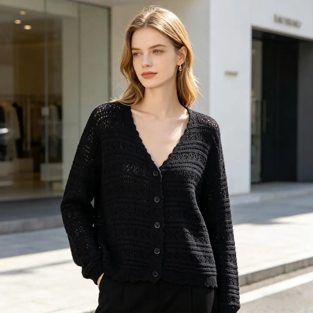 Women's Casual Summer Sun Protection Shirts Beach Vacation Crochet Knit Cover Up Boho Hollow Out Long Sleeve Button Down Top
Women's Casual Summer Sun Protection Shirts Beach Vacation Crochet Knit Cover Up Boho Hollow Out Long Sleeve Button Down Top