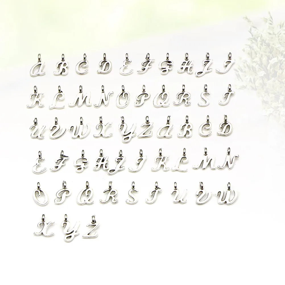 52 Pcs Letter Bracelet Accessories Jewelry Charms Making Pendant Pendants Supplies
52 Pcs Letter Bracelet Accessories Jewelry Charms Making Pendant Pendants Supplies